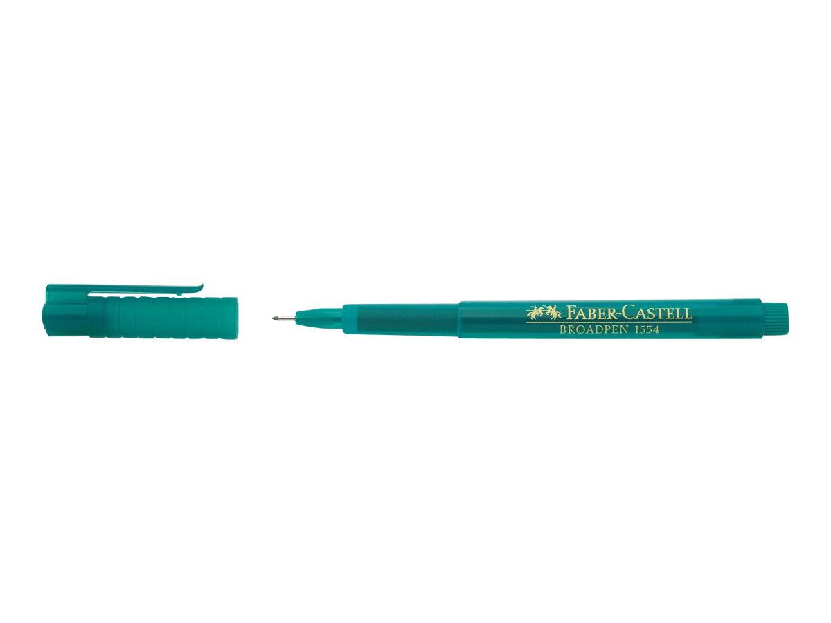 FABER-CASTELL BROADPEN 1554 - Fineliner - Türkis
