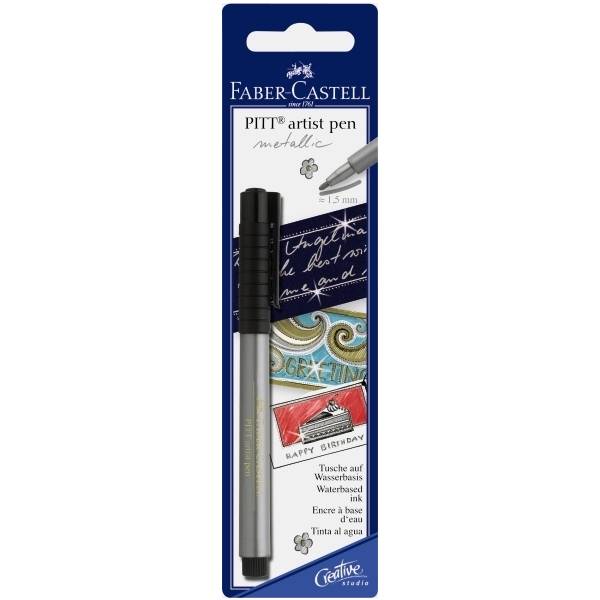 Tuschestift Pitt Artist Pen Spitze: M silber