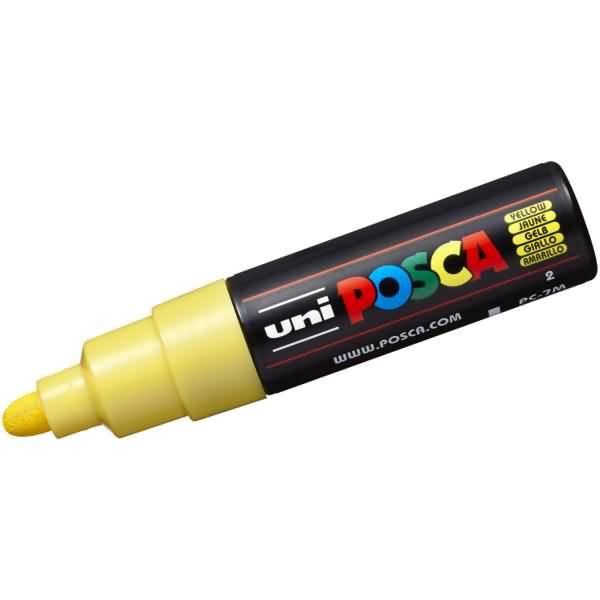 Fasermaler Uni Posca PC-7M 4,8-5,5mm gelb