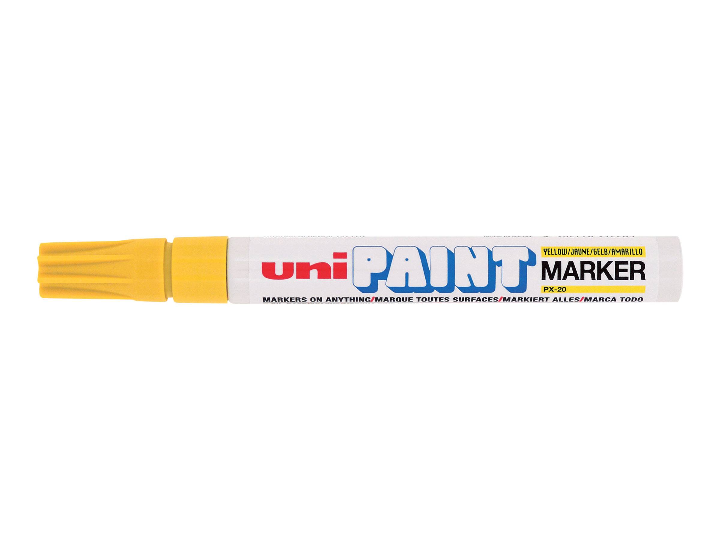 FABER-CASTELL - Uni PAINT PX-20 - Marker - permanent - Gelb - alkoholbasierte Tinte