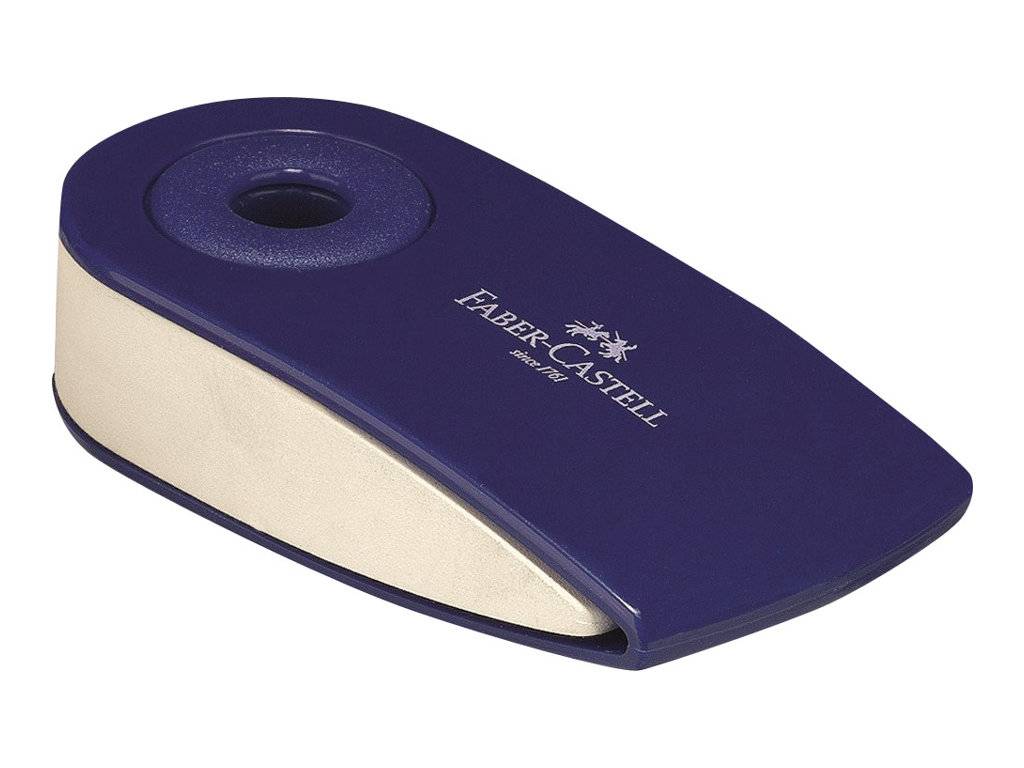 FABER-CASTELL SLEEVE Mini - Radierer - Blau, Blackberry - Kunststoff (Packung mit 24)
