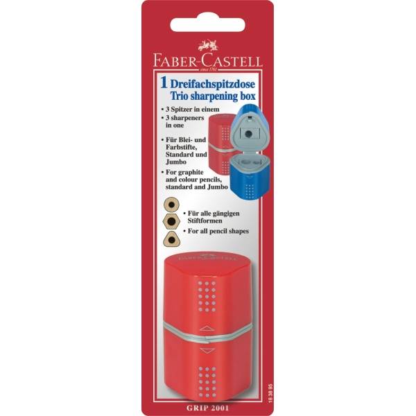 Dreifachspitzdose Grip 2001 brombeer/blau