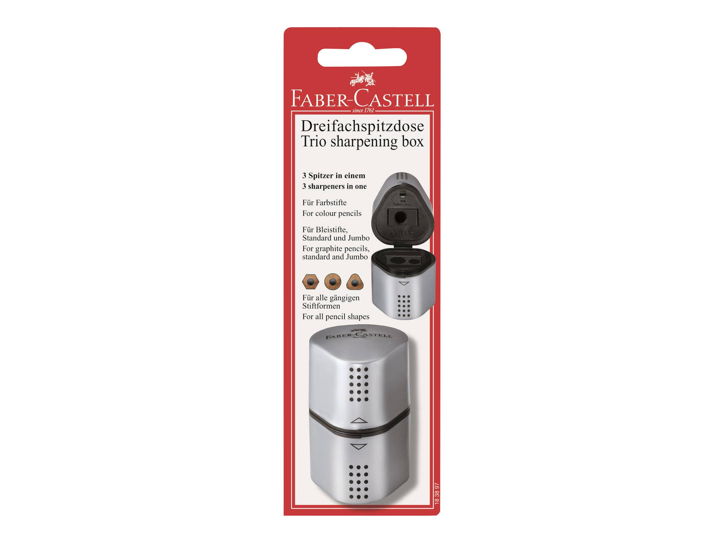 Faber-Castell GRIP 2001 - Spitzdose - 3 Löcher