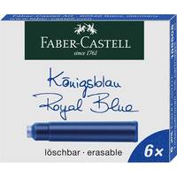 Faber-Castell - Tintenpatrone - nicht dauerhaft - Königsblau (Packung mit 6)