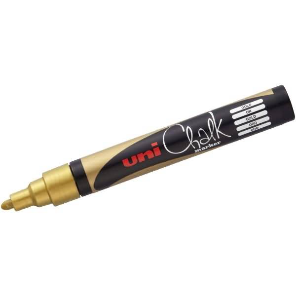Kreidemarker Uni Chalk PWE-5M 1,8-2,5mm gold