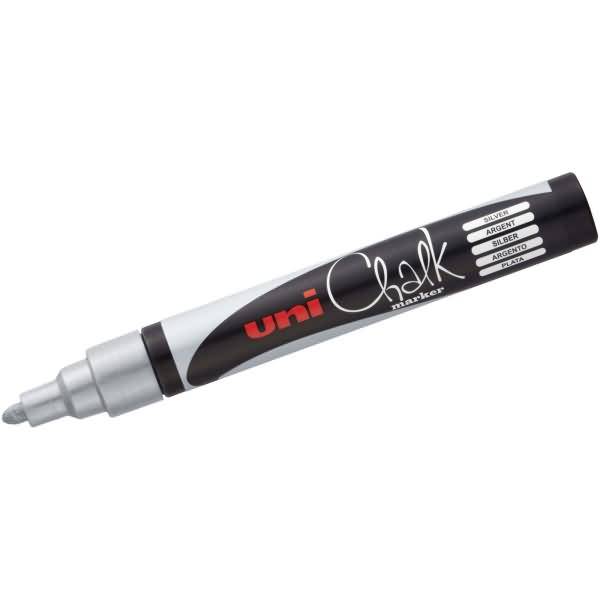 Kreidemarker Uni Chalk PWE-5M 1,8-2,5mm silber