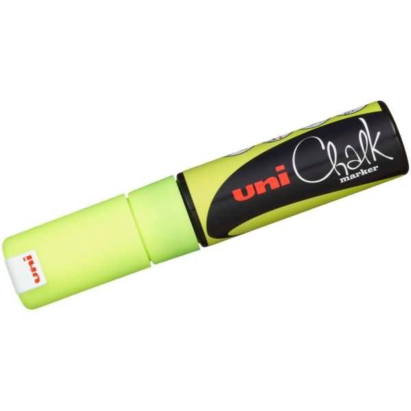 Kreidemarker Uni Chalk PWE-8K 8mm gelb