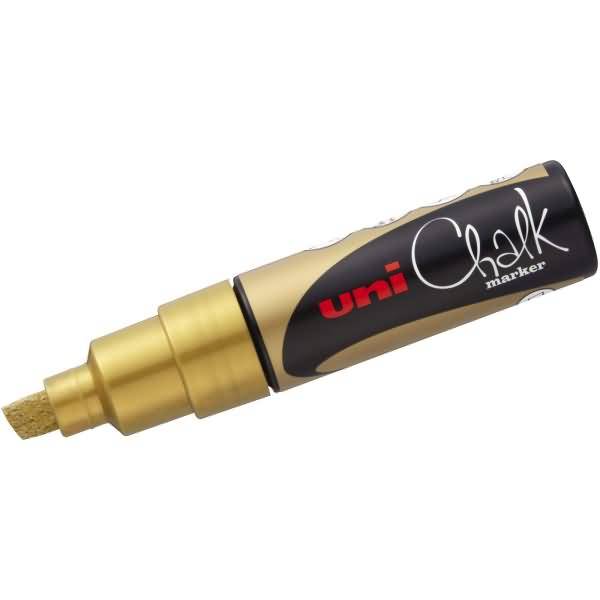 Kreidemarker Uni Chalk PWE-8K 8mm gold