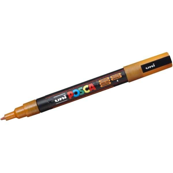 Fasermaler Uni Posca PC-3M 0,9-1,3mm Glitter orange
