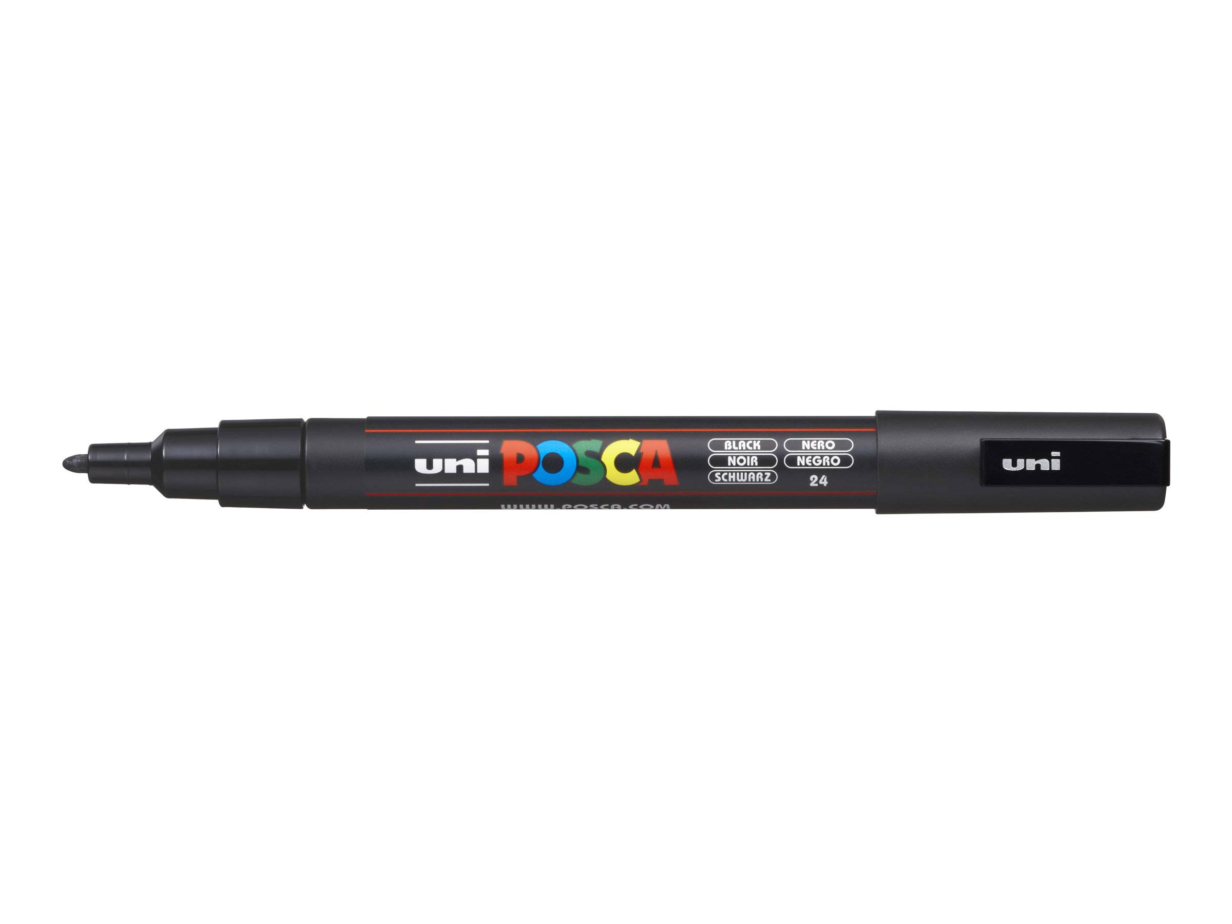 FABER-CASTELL POSCA - Marker - permanent - Schwarz - Wasserbasierte Pigmenttinte