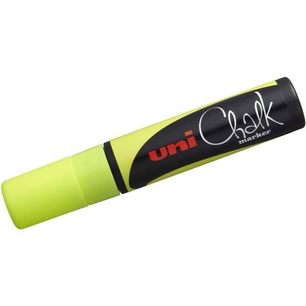 Kreidemarker Uni Chalk PWE-17K 15mm gelb