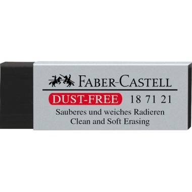 Faber-Castell Radiergummi DUST-FREE 187121 Kunststoff schwarz