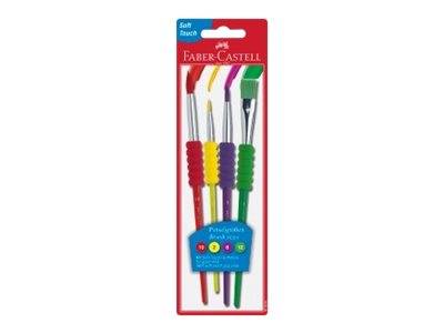Faber-Castell - Pinsel - Größe: 2, 6, 10, 12 (Packung mit 4)