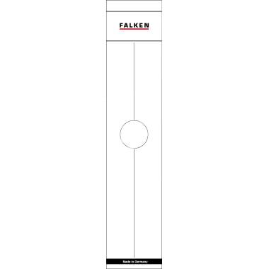 Falken Ordnerrückenschild 11287067 70mm weiß 10 St./Pack.