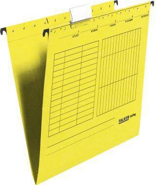 Falken Hängemappe 11287786 seitlich offen gelb 5 St./Pack.