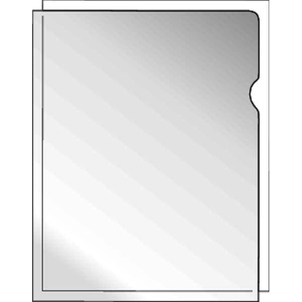 Aktenhüllen A4 PP Economy genarbt farblos VE=100 Stück