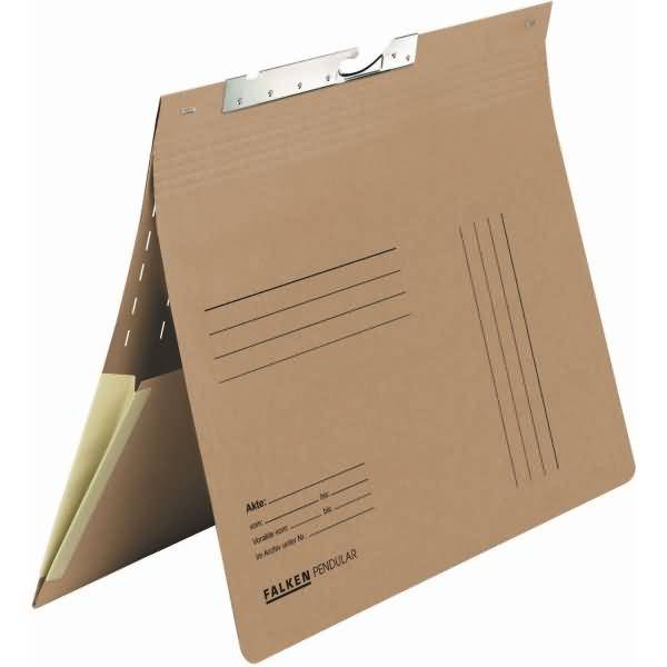 Pendelhefter A4 Natron-RC-Karton 320 g/qm 265x318mm braun