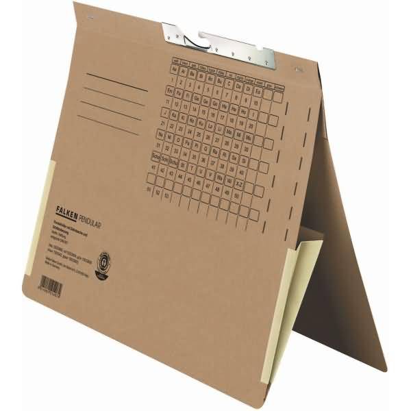 Pendelhefter A4 Natron-RC-Karton 320 g/qm 265x318mm braun