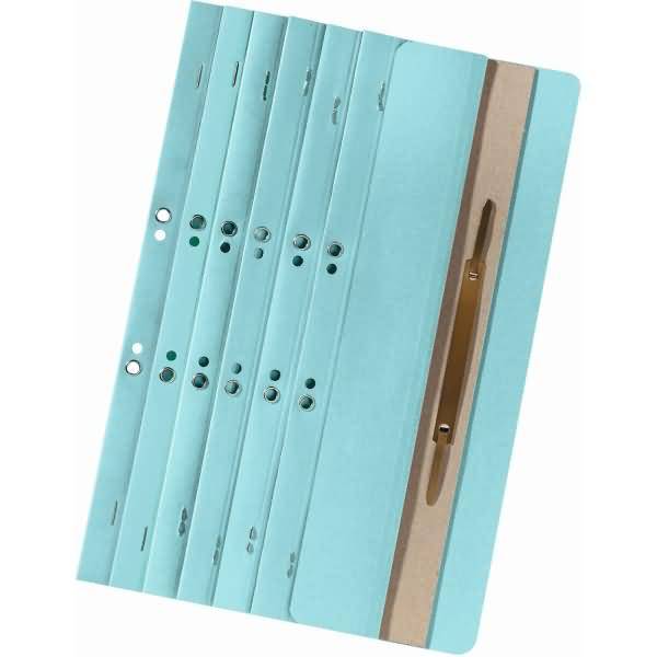 Ösenschmalhefter Manila-RC-Karton 250 g/qm A4 65x305mm hellblau