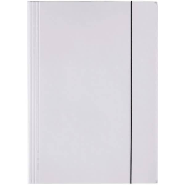 Sammelmappe Longlife A4 Karton glanzkaschiert 700 g/qm weiß
