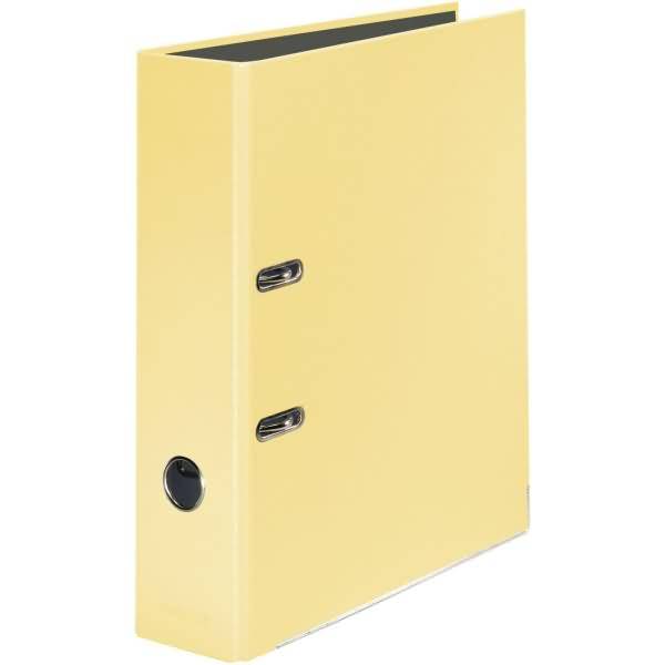 Ordner PastellColor A4 80 mm Vanille-Gelb