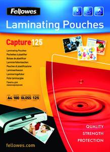 Fellowes Laminating Pouches Capture 125 micron