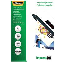 Fellowes Laminating Pouches Impress 100 Micron - 100 Mikrometer - 100er-Pack - glänzend - durchsichtig - A3 (297 x 420 m