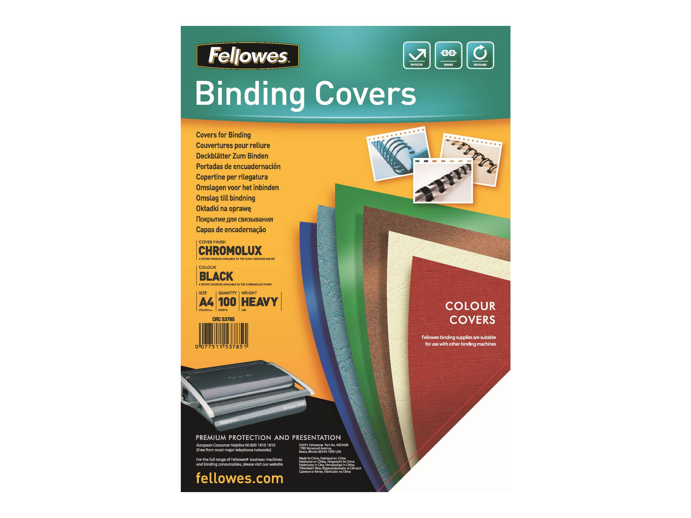 Fellowes Chromo - A4 (210 x 297 mm) - Schwarz