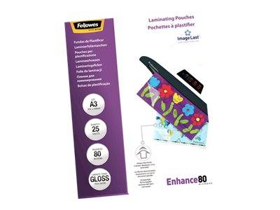 Fellowes Laminating Pouches Enhance 80 micron - A3 (297 x 420 mm)