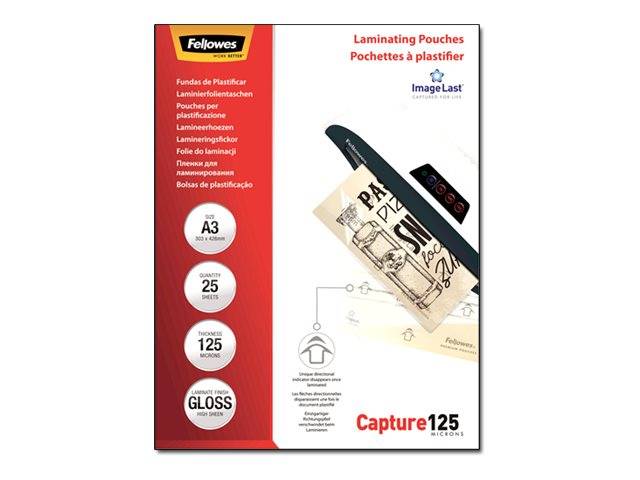Fellowes ImageLast - 125 Mikron - 25er-Pack - glänzend - glänzend - A3 (297 x 420 mm)