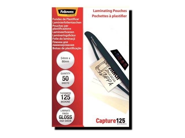 Fellowes Laminating Pouches Capture 125 micron