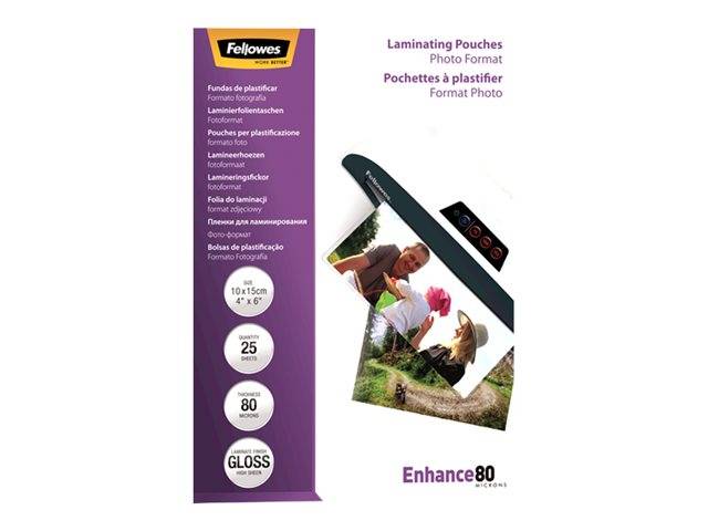 Fellowes Enhance - Gl�nzend - 25er-Pack - 108 - x 159 mm Taschen f�r Laminierung