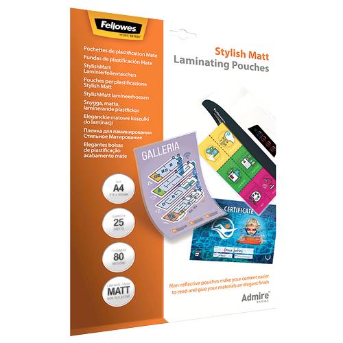 Fellowes Admire Stylish Matt - 80 Mikron - 25er-Pack - A4 (210 x 297 mm)