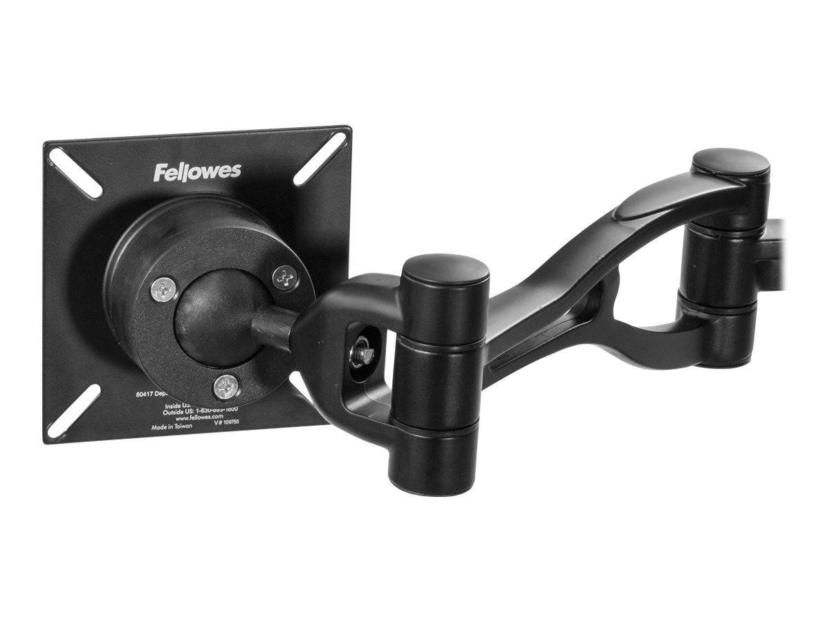 Fellowes Professional Series Depth Adjustable Dual Monitor Arm - Befestigungskit - für 2 Monitore (einstellbarer Arm)