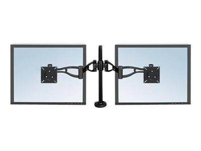 Fellowes Professional Series Depth Adjustable Dual Monitor Arm - Befestigungskit - für 2 Monitore (einstellbarer Arm)