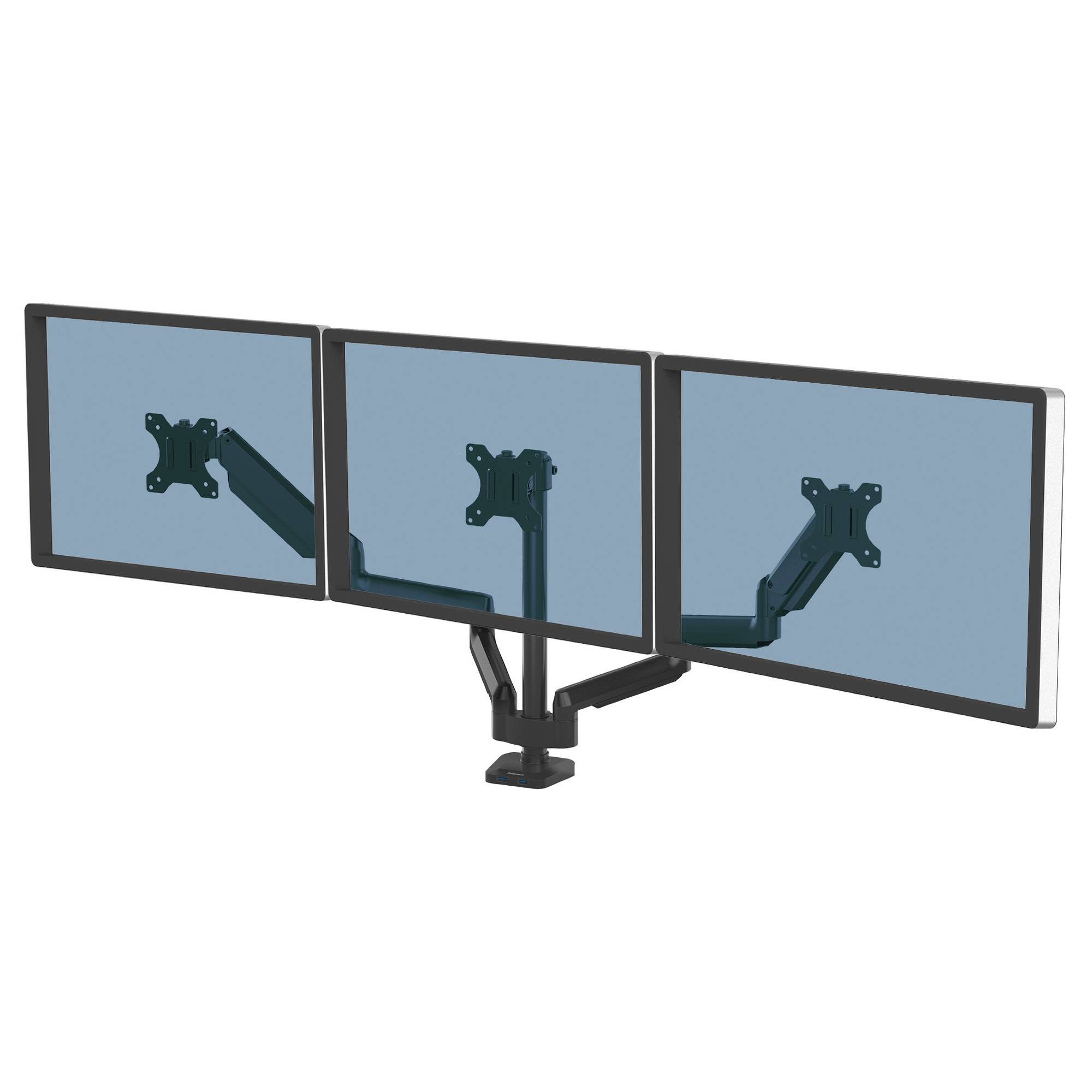 Fellowes Platinum Series Triple Arm - Befestigungskit für 3 Monitore (einstellbarer Arm)