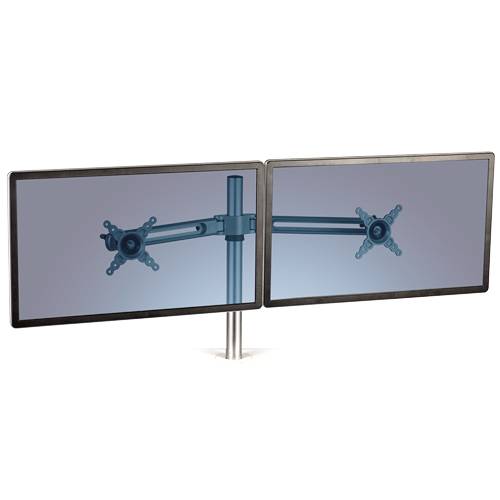 Fellowes Lotus Dual Monitor Arm Kit - Befestigungskit für 2 LCD-Displays (einstellbarer Arm)