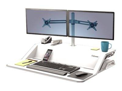 Fellowes Lotus Dual Monitor Arm Kit - Befestigungskit für 2 LCD-Displays (einstellbarer Arm)