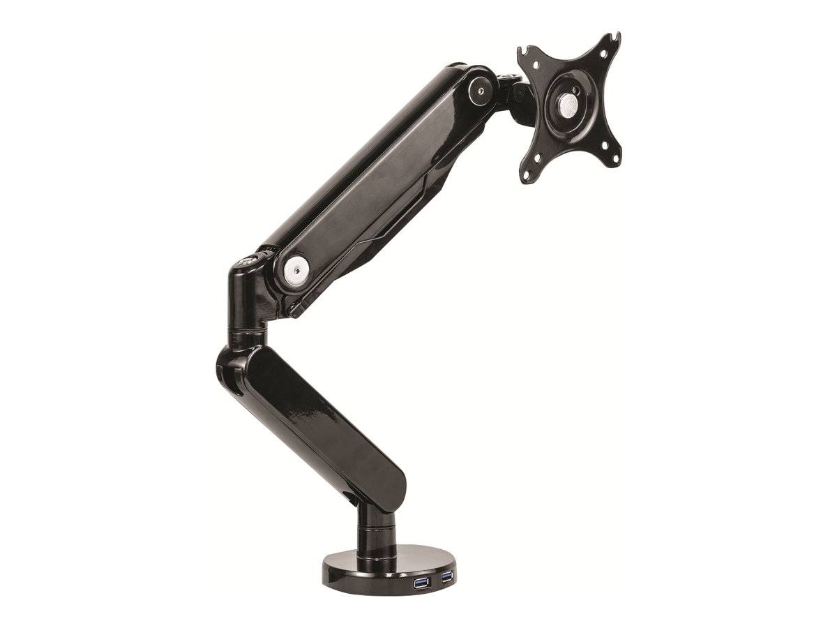Fellowes Platinum Monitor Arm - Befestigungskit - einstellbarer Arm - für Monitor - Aluminium, Stahl, Kunststoff - Schwa