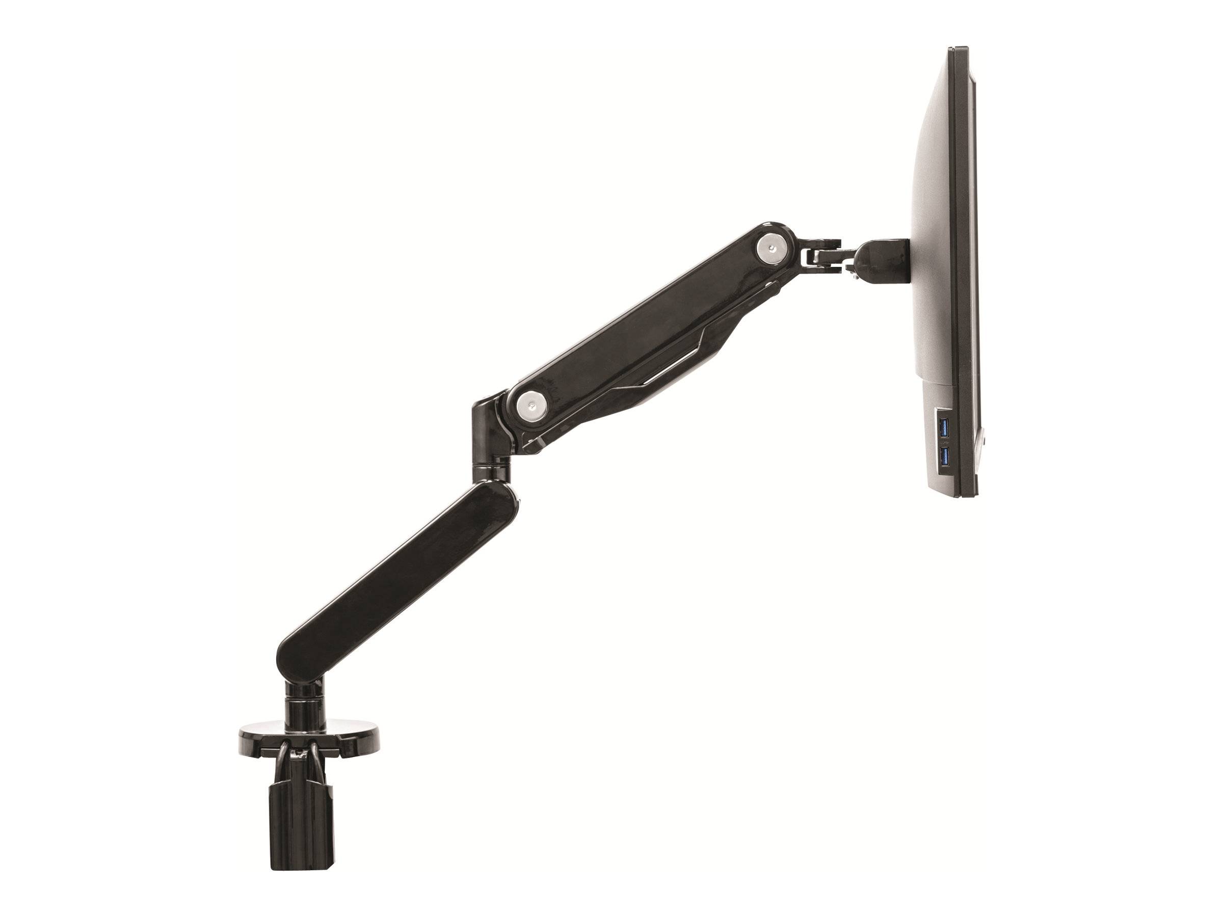 Fellowes Platinum Monitor Arm - Befestigungskit - einstellbarer Arm - für Monitor - Aluminium, Stahl, Kunststoff - Schwa