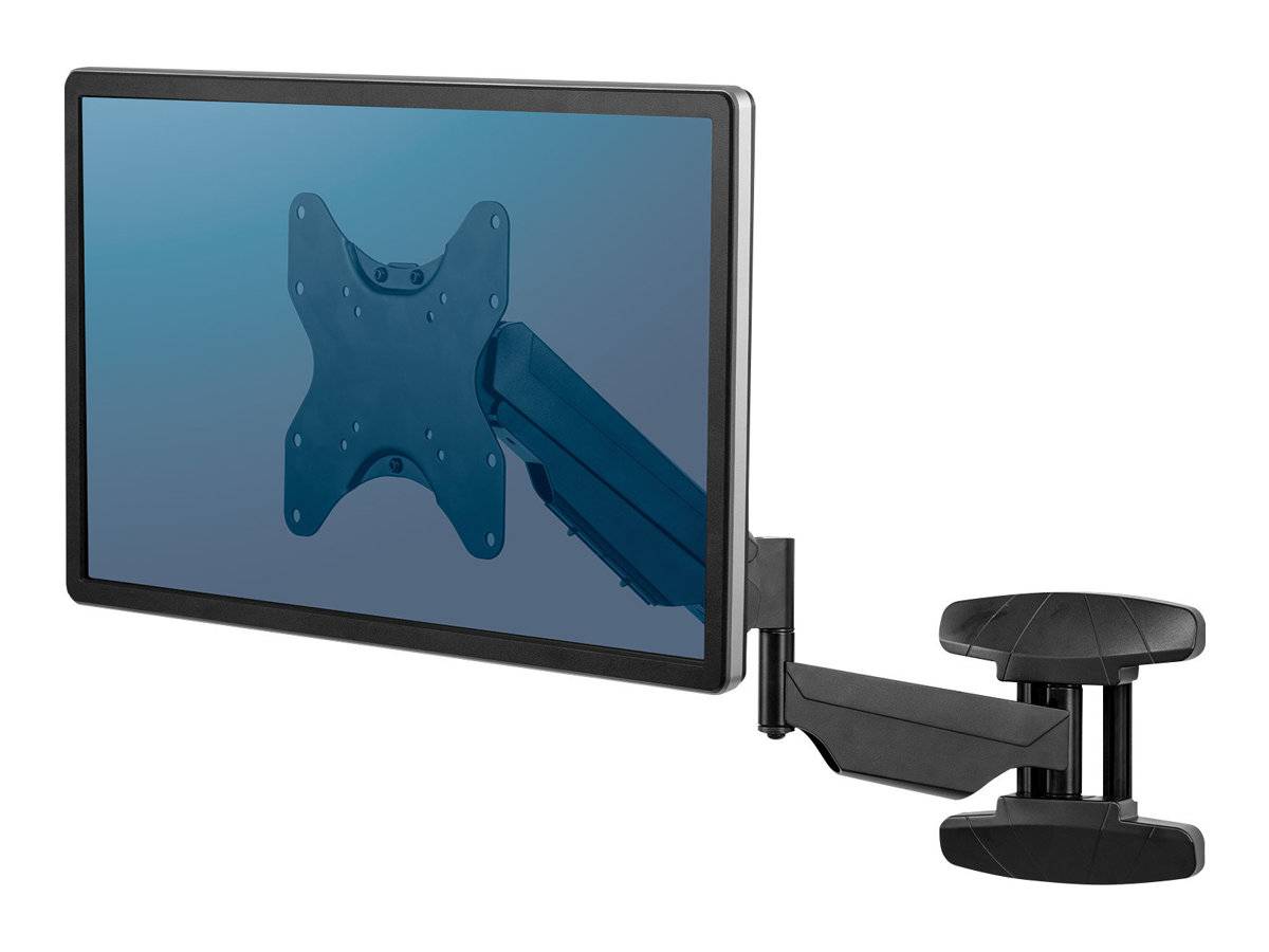 Fellowes - Klammer für Monitor (einstellbarer Arm) - Schwarz - Bildschirmgröße: bis zu 106,7 cm (bis zu 42 Zoll)