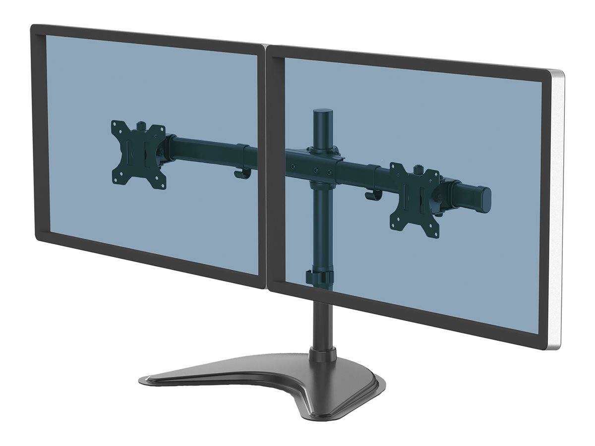 Fellowes Professional Series Free-standing Dual Horizontal Monitor Arm - Aufstellung - für 2 Monitore - Kunststoff, Alum