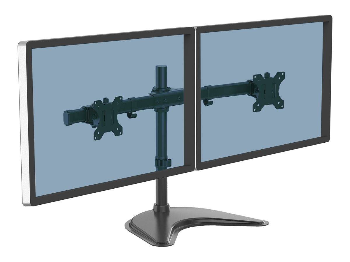 Fellowes Professional Series Free-standing Dual Horizontal Monitor Arm - Aufstellung - für 2 Monitore - Kunststoff, Alum
