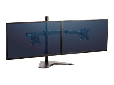 Fellowes Professional Series Free-standing Dual Horizontal Monitor Arm - Aufstellung - für 2 Monitore - Kunststoff, Alum