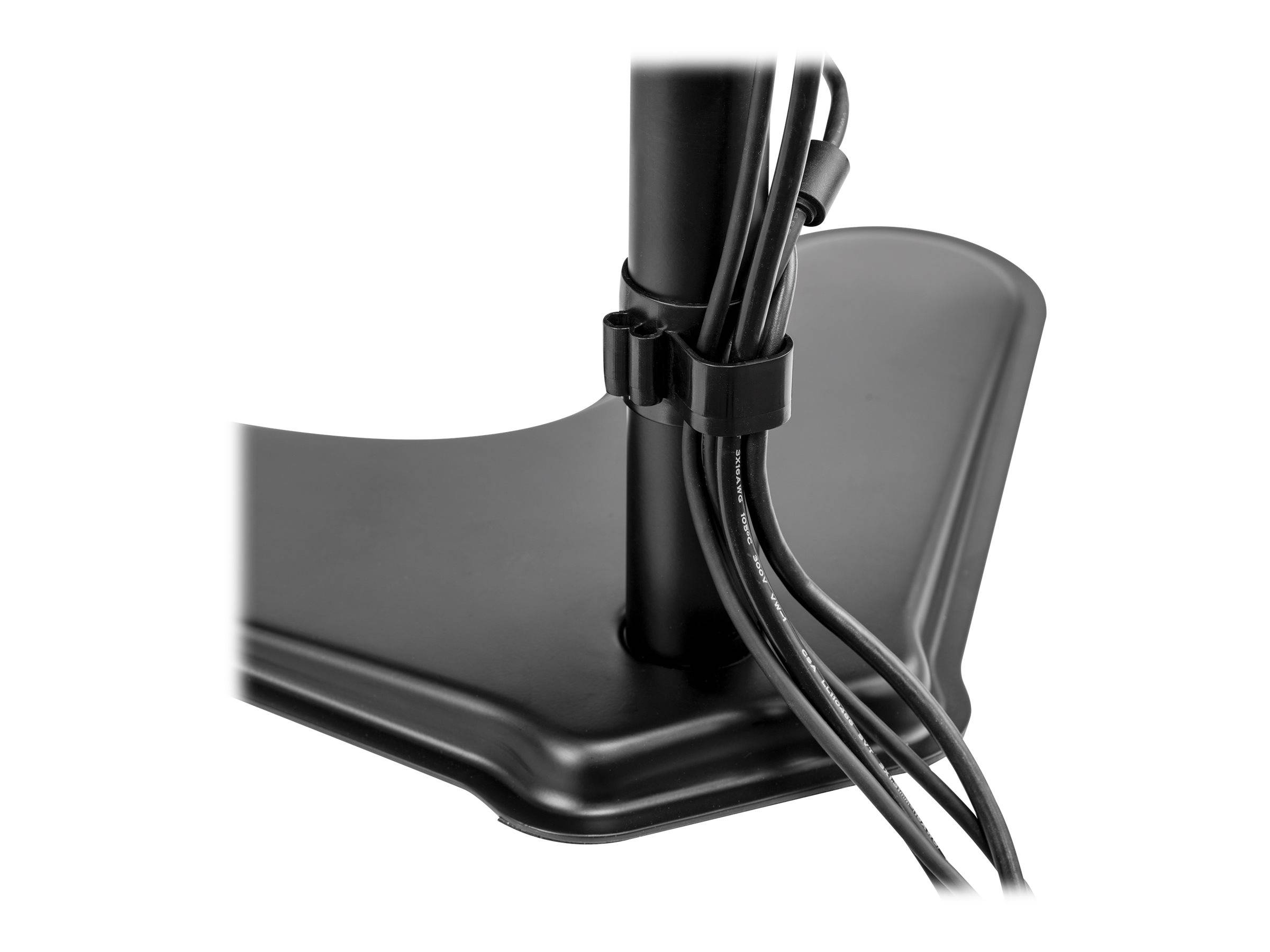 Fellowes Professional Series Free-standing Dual Stacking Monitor Arm - Aufstellung - für 2 Monitore - Stahl - Schwarz -