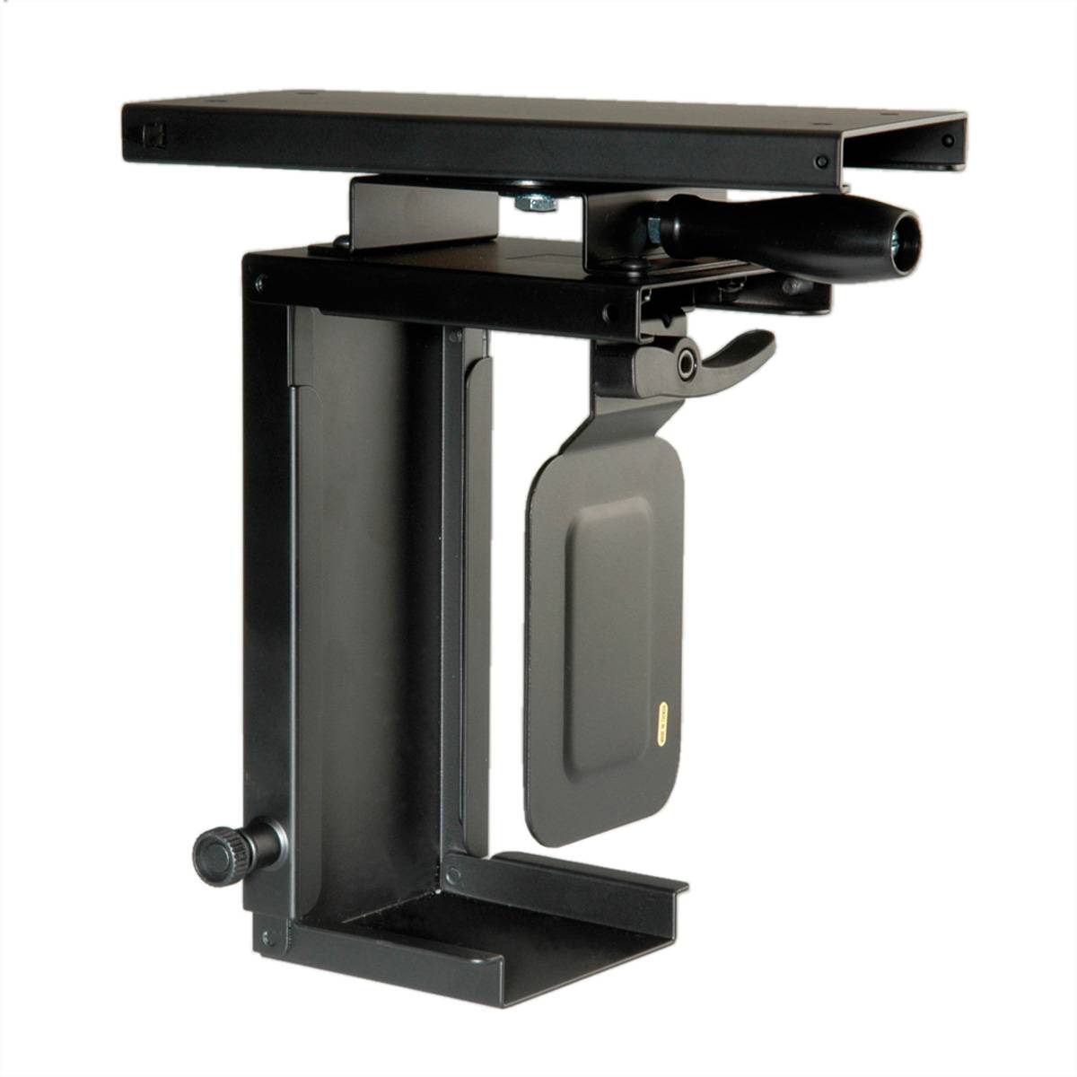 ROLINE Mini-PC-Halterung ausziehbar, drehbar, schwarz, bis 10 kg