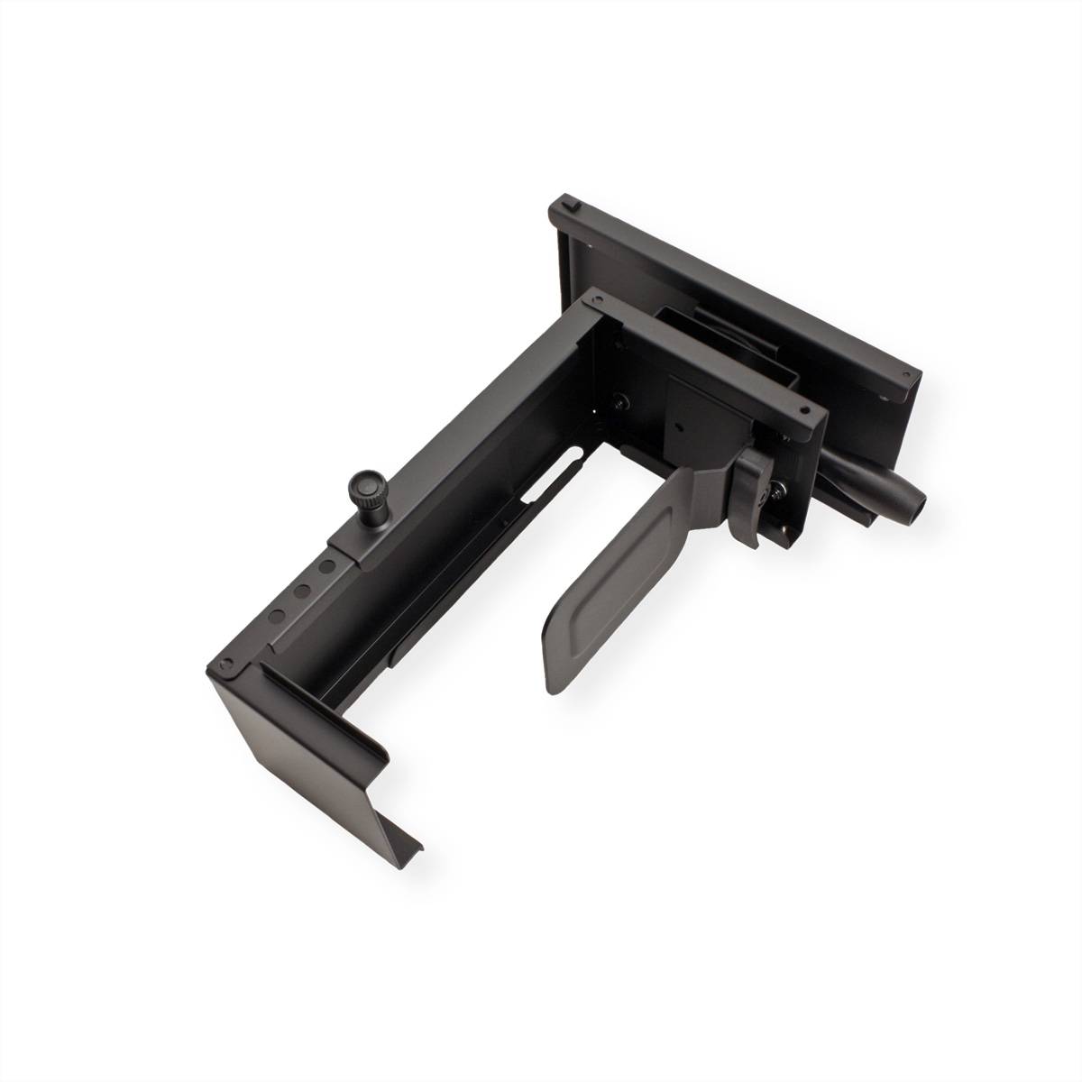 ROLINE Mini-PC-Halterung ausziehbar, drehbar, schwarz