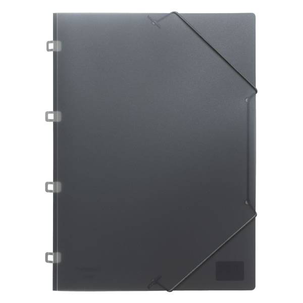 Eckspannmappe A4 PP transluzent anthrazit