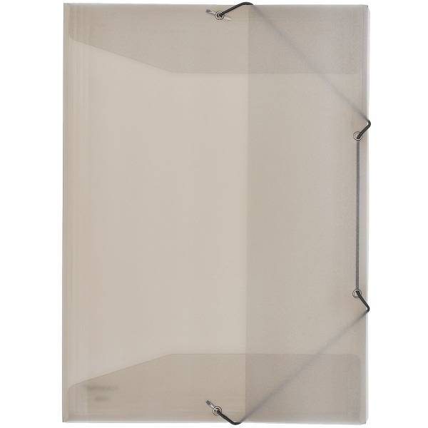 Eckspannmappe A4 PP mit Klappen transluzent rauchtopas