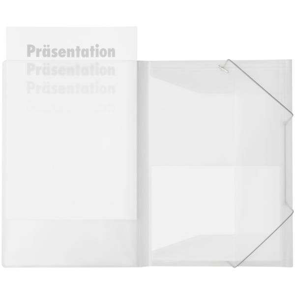 Eckspannmappe A4 PP transluzent milky
